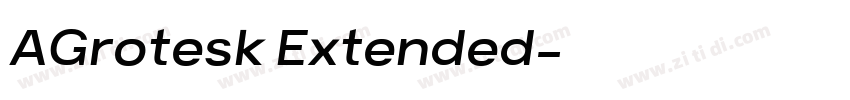 AGrotesk Extended字体转换